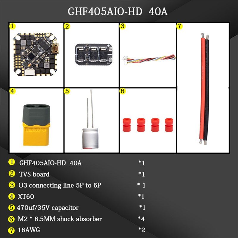 ABTI-GHF405AIO-HD 40A AIO 플라이트 - Drone Racing Esc 리뷰 및 가격